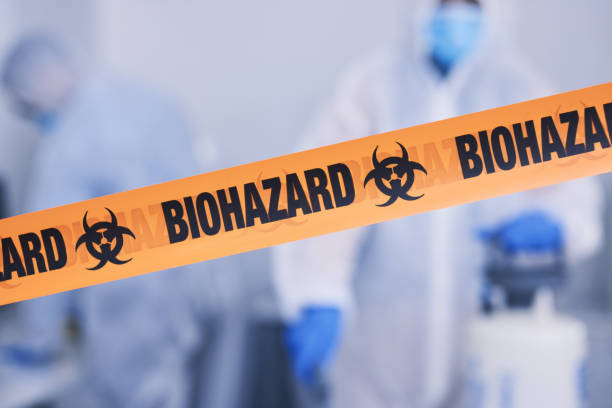Professional Biohazard Cleanup technician working in Louise, TX